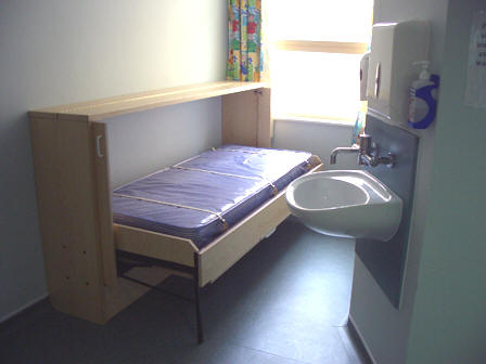 Bristol Royal Hospital for Children - 'Horizontal' 'Wiskaway'® 6000H Wallbed - open
